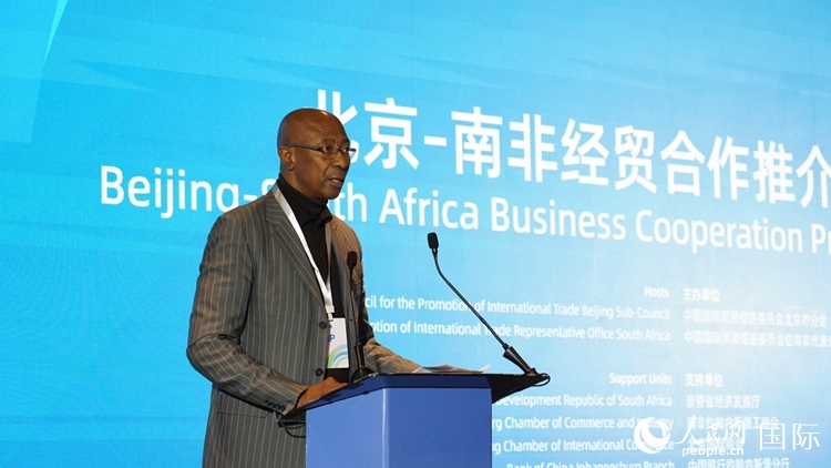 布萊克廳長致辭。人民網(wǎng) 劉暢攝