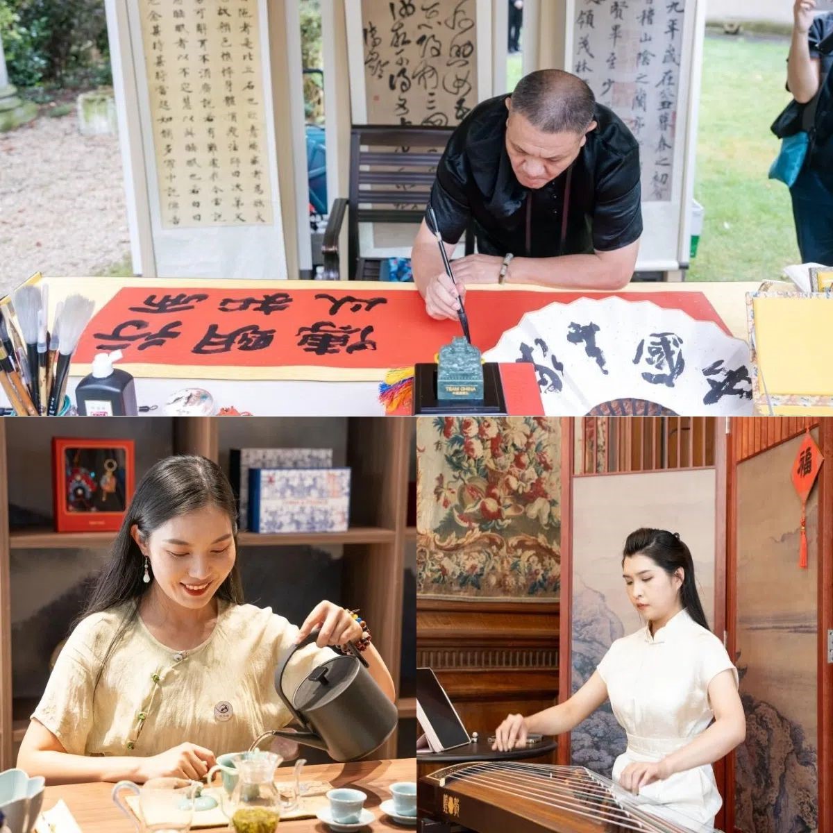 中國(guó)非遺與傳統(tǒng)文化展區(qū)引人入勝。 “中國(guó)之家”供圖