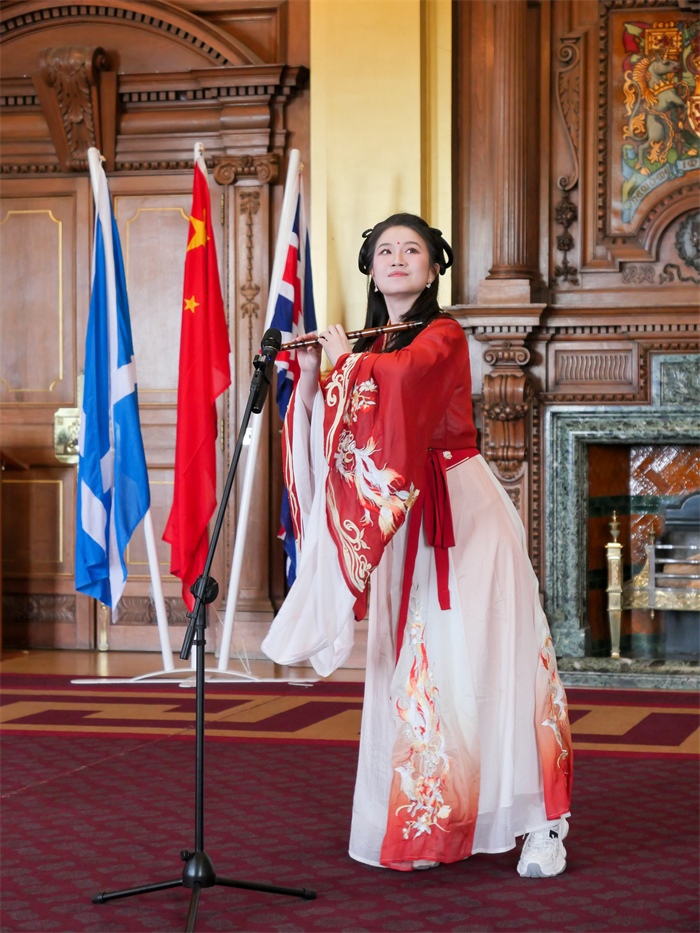 《長城魂》在愛丁堡市政廳演出。主辦方供圖