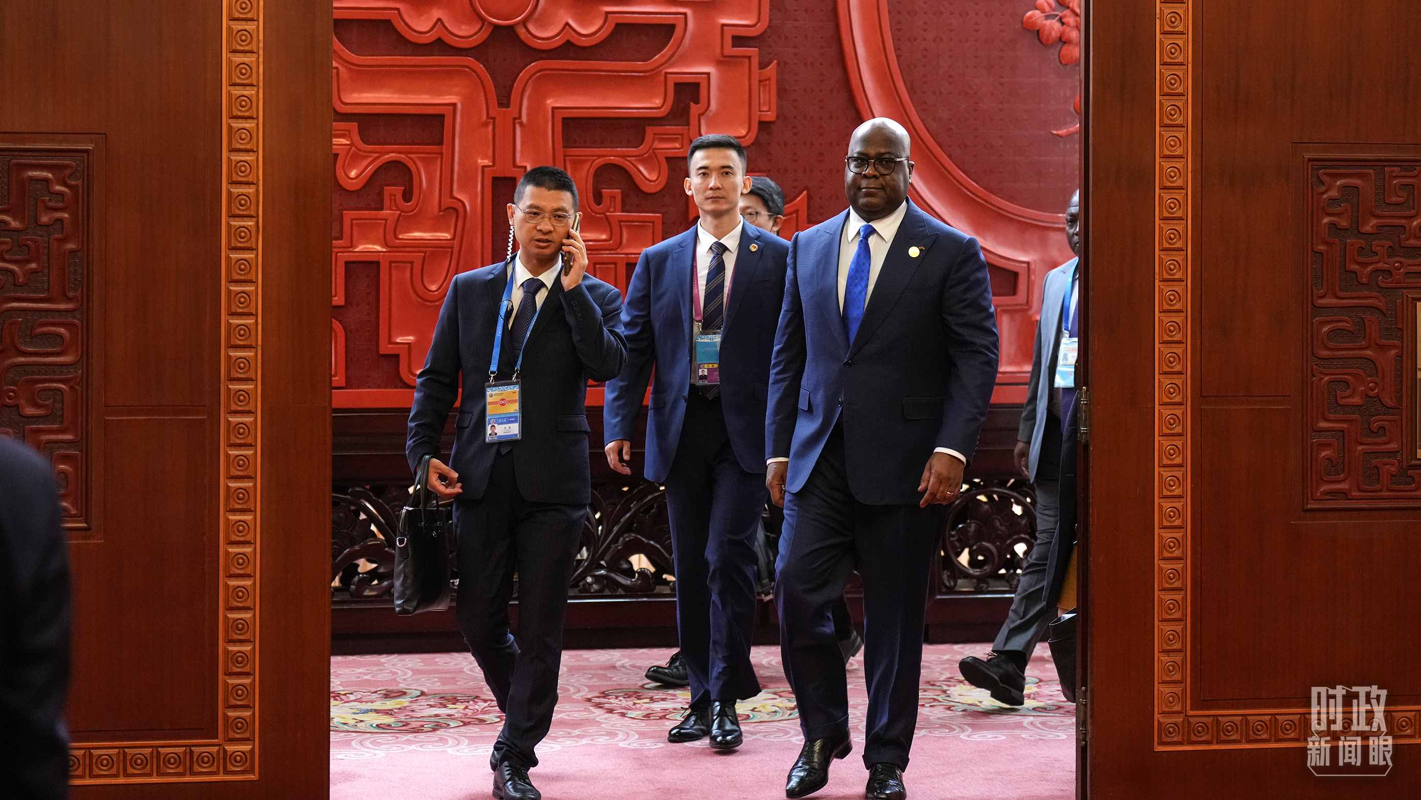 △剛果（金）總統(tǒng)齊塞克迪。（總臺記者李晉拍攝）