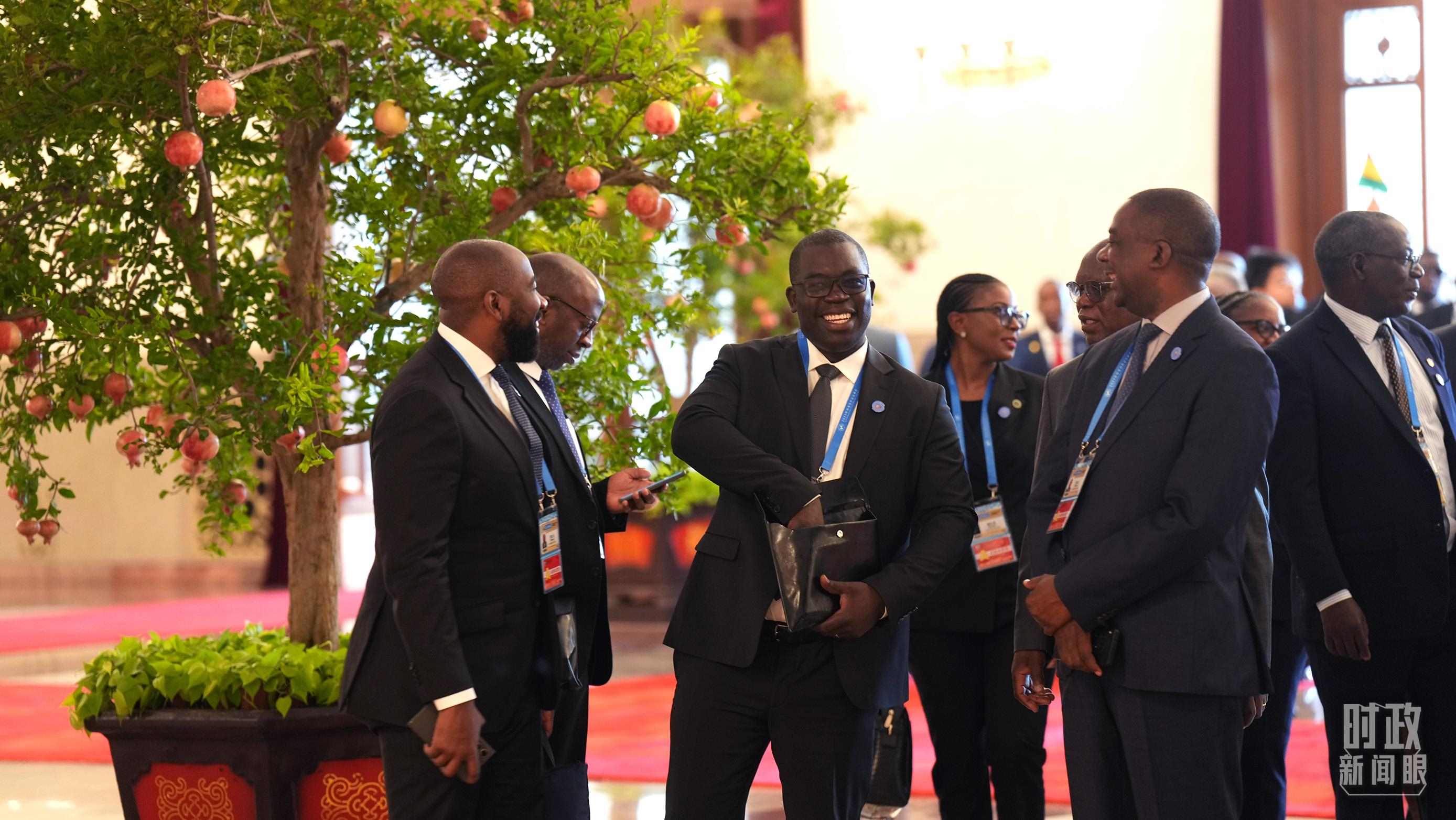 出席中非合作論壇北京峰會的非洲國家代表。（總臺記者李晉拍攝）