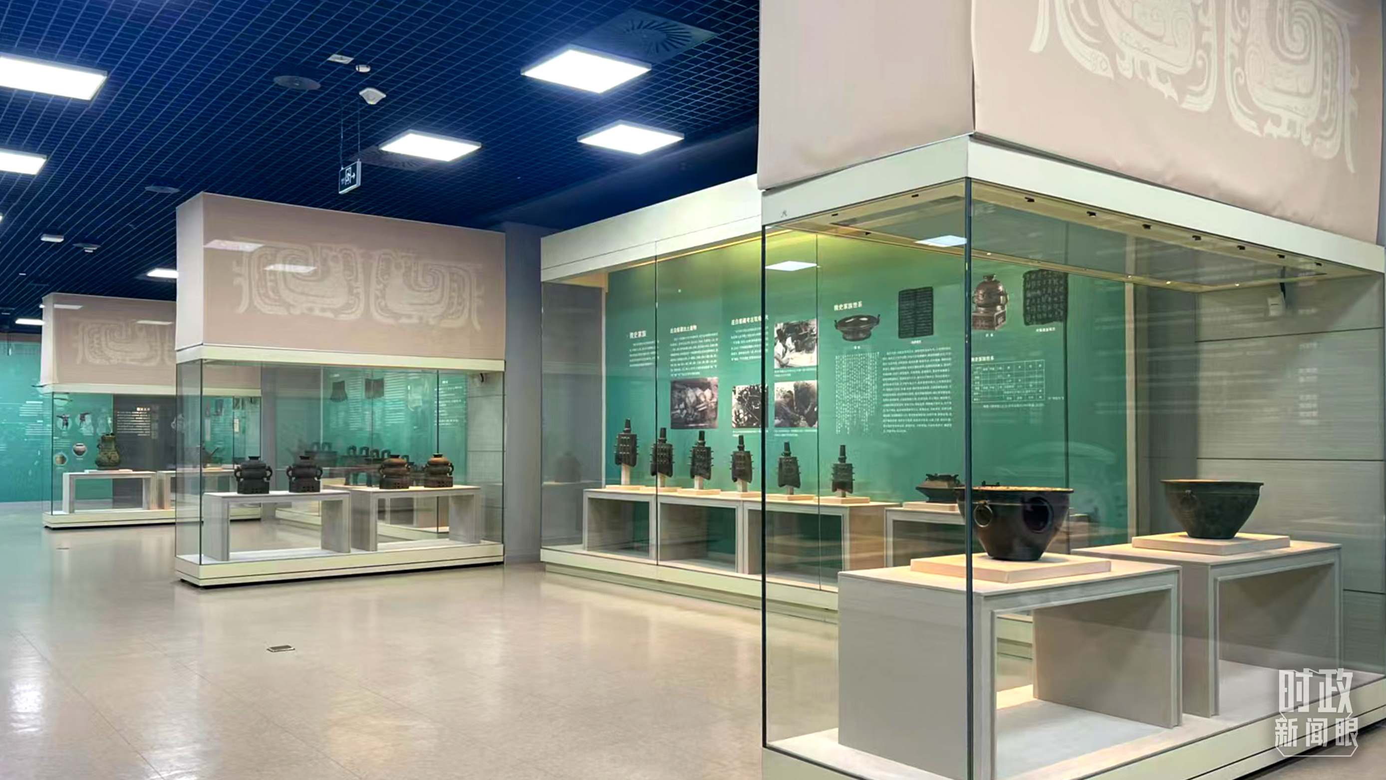 △ 寶雞青銅器博物院內(nèi)展陳。（總臺(tái)記者崔剛拍攝）