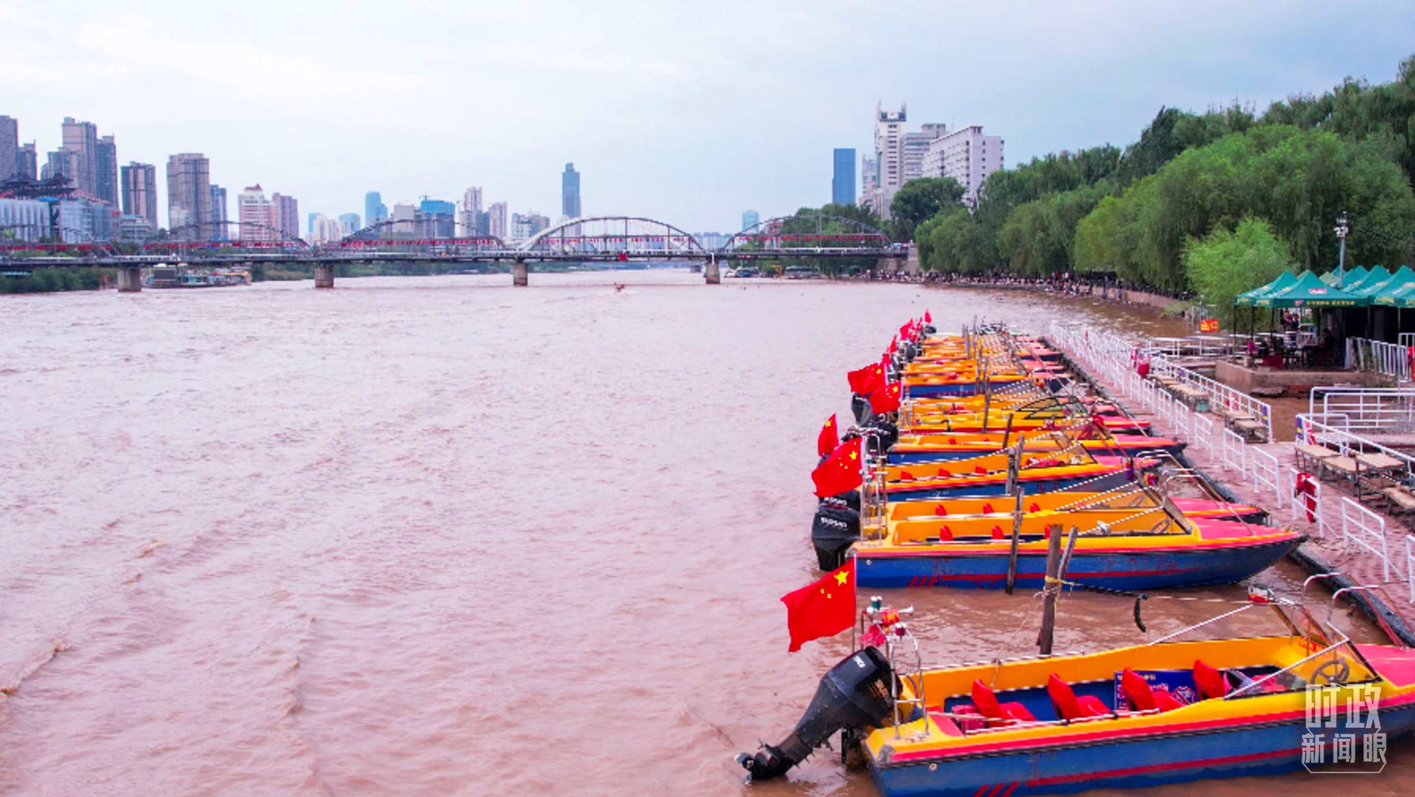 △黃河蘭州段。（總臺記者張吉瑞拍攝）