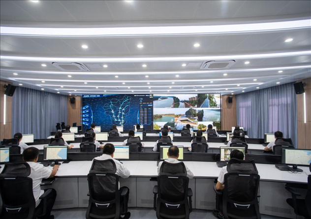 位山灌區(qū)智慧調(diào)度中心 。受訪者供圖