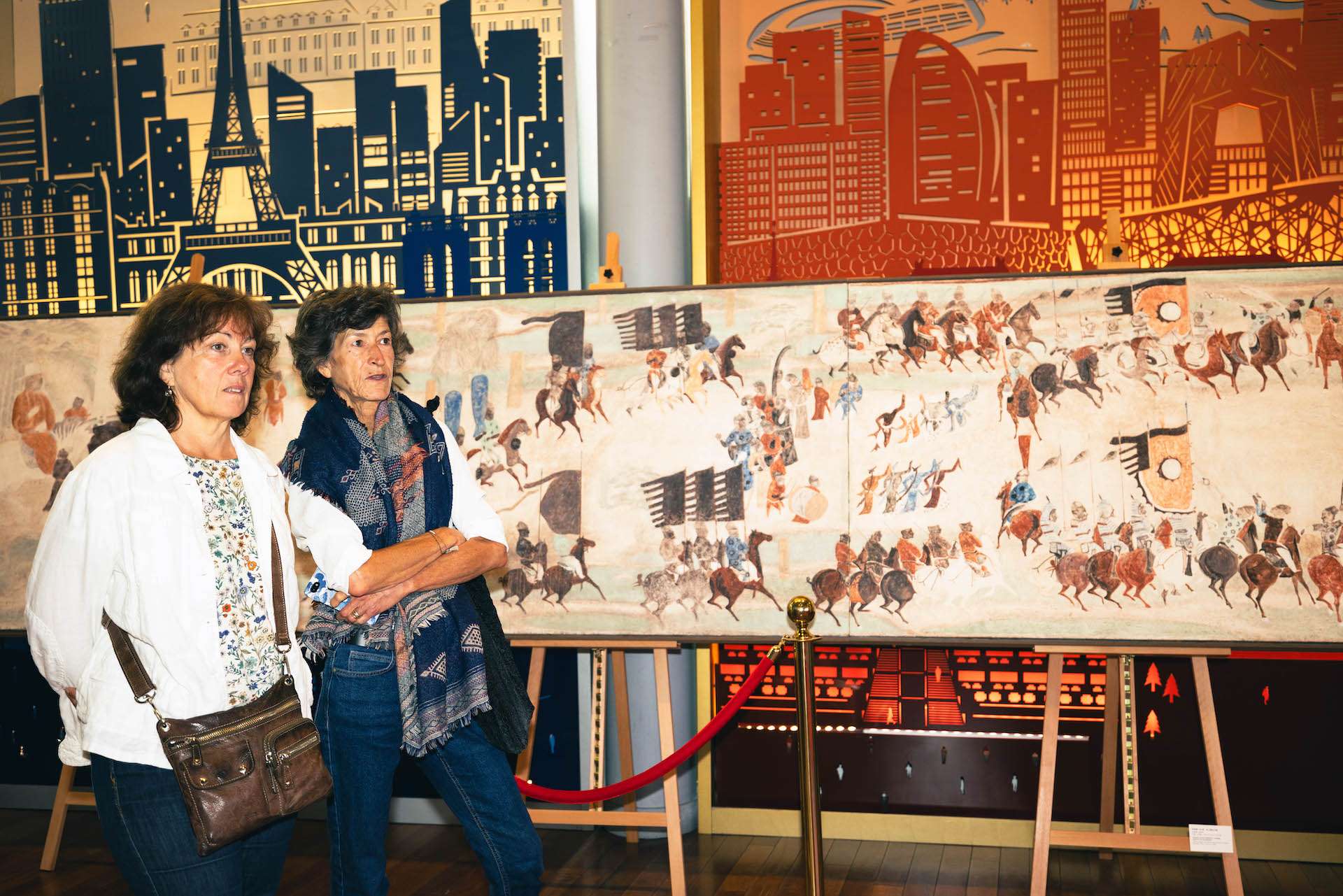 “絲路丹青——絲綢之路沿線壁畫傳摹展”在巴黎中國文化中心隆重開幕。中國藝術(shù)研究院供圖