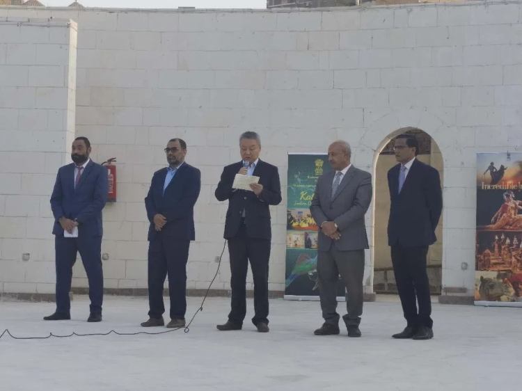 開羅中國文化中心副主任邵彬致辭。開羅中國文化中心供圖