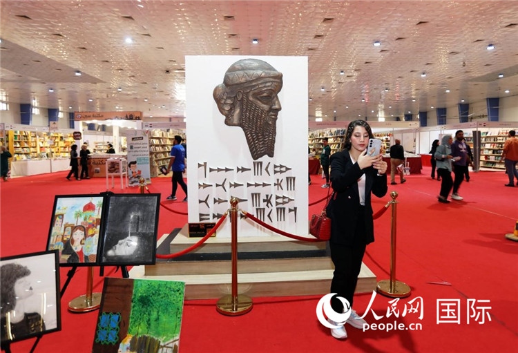 展廳一角。人民網(wǎng)中東中心分社奧馬爾·哈利勒攝