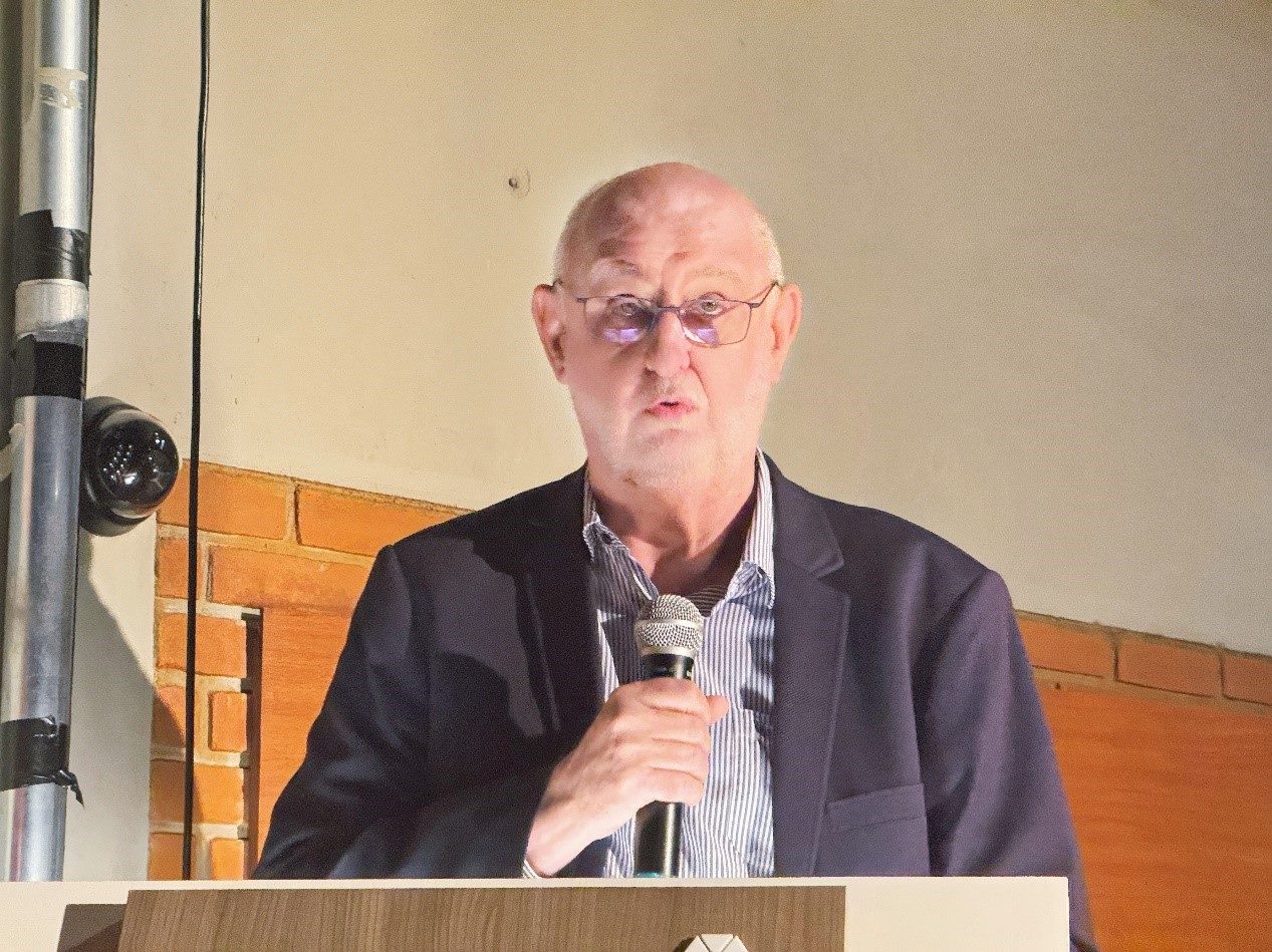 圣保羅州立大學(xué)孔子學(xué)院巴方院長(zhǎng)保利諾在活動(dòng)中致辭。圣保羅州立大學(xué)孔子學(xué)院供圖