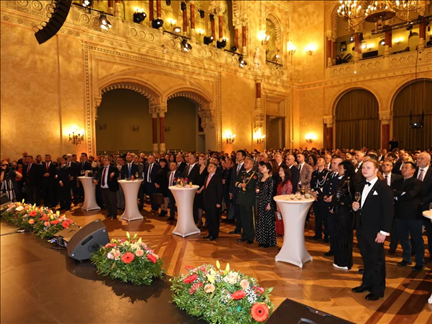 招待會現(xiàn)場。中國駐匈牙利大使館供圖