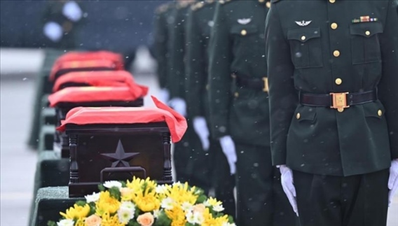 2023年11月，第十批在韓中國人民志愿軍烈士遺骸回到祖國