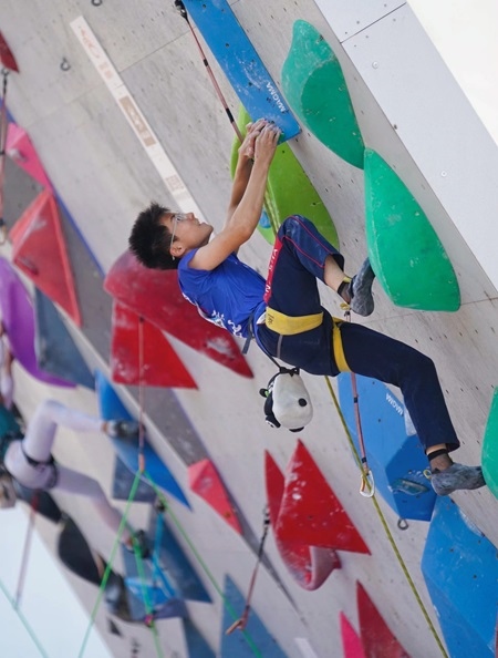 小運動員在比賽中。主辦方供圖