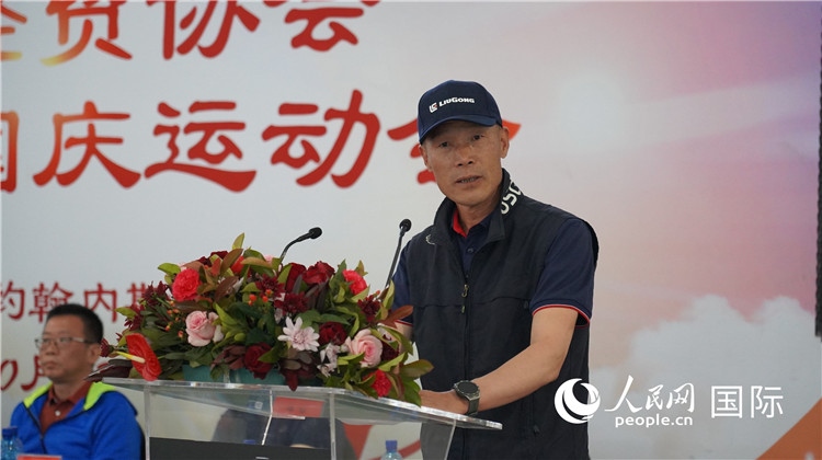 南中經(jīng)貿(mào)協(xié)會監(jiān)事長潘勇發(fā)言。 人民網(wǎng) 劉暢攝