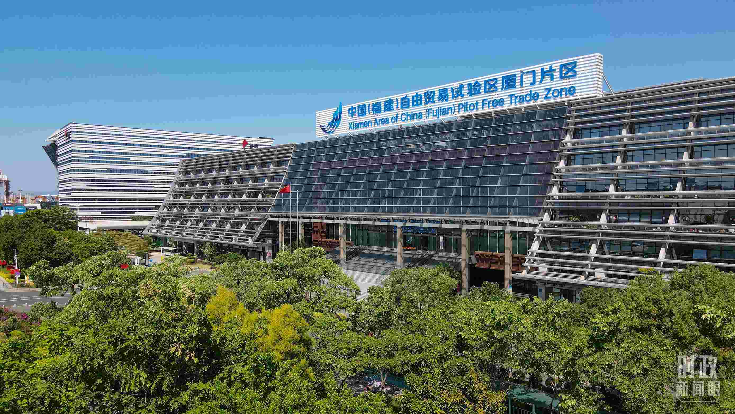 △中國(guó)（福建）自由貿(mào)易試驗(yàn)區(qū)廈門片區(qū)。（總臺(tái)記者鄭皓拍攝）
