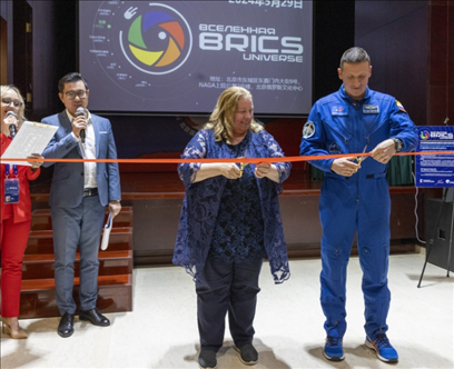 5月29日，“宇宙·金磚國家”圖片巡回展在北京舉辦。 北京俄羅斯文化中心供圖