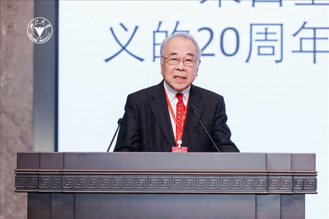 日本科學協(xié)會會長高橋正征致辭。浙江大學供圖