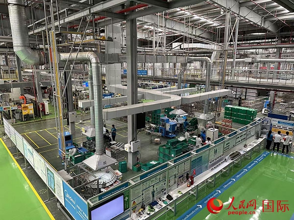 中企美的泰國(guó)工廠。人民網(wǎng)記者 簡(jiǎn)承淵攝