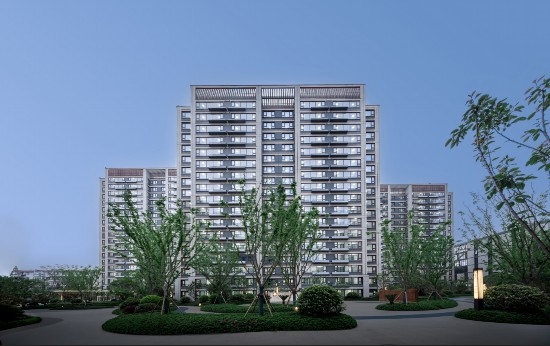 圖為改造后的中鐵臻庭小區(qū)整體外觀。王碩敏 攝