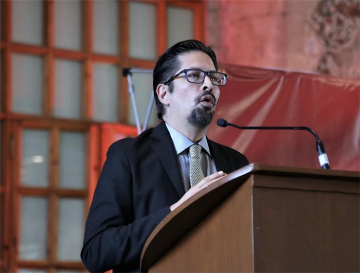 何塞·雷伊瓦作主旨發(fā)言。主辦方供圖