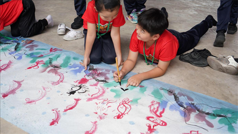 水墨畫教學。主辦方供圖