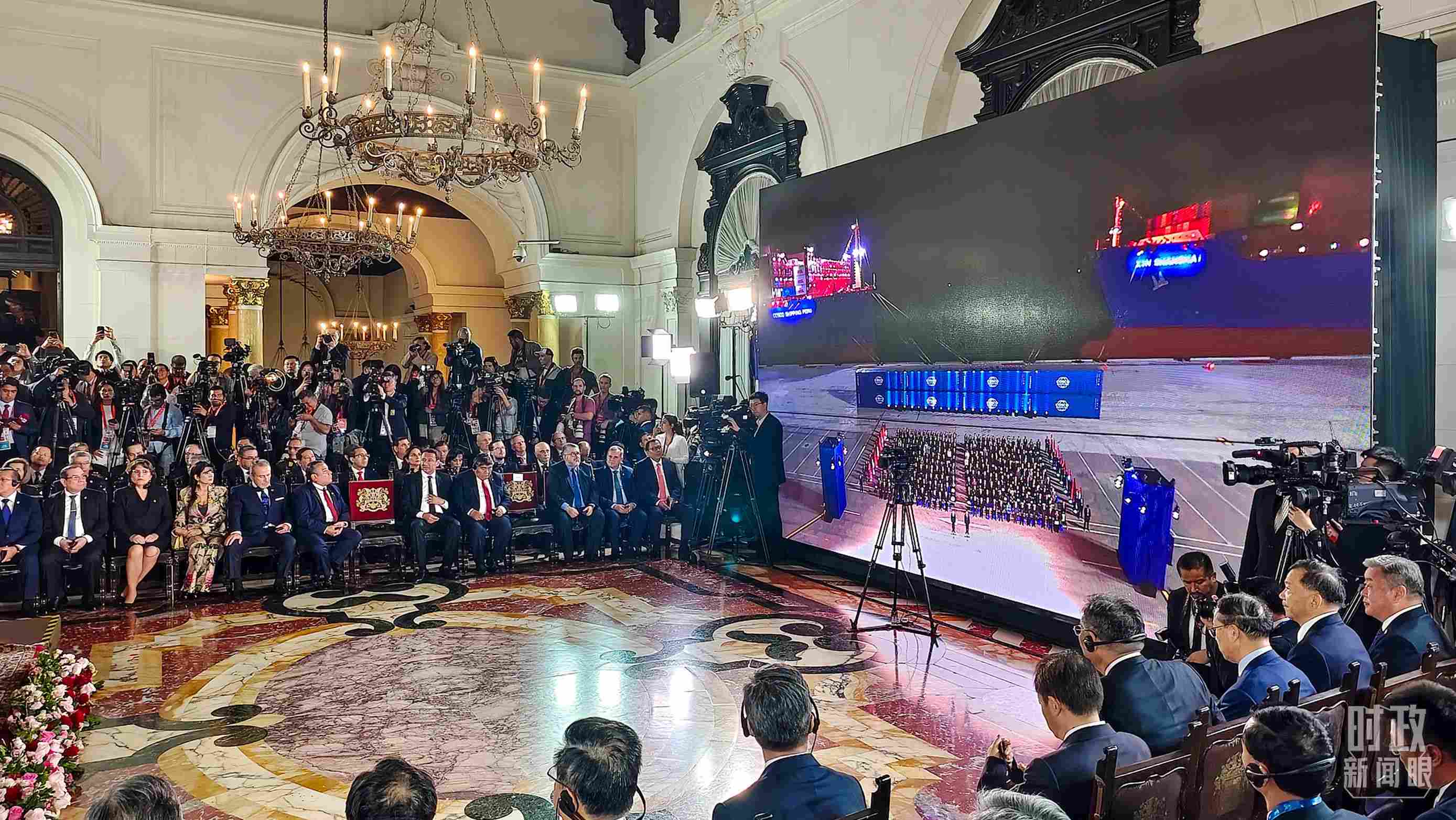 錢凱港開港儀式現(xiàn)場。（總臺央視記者韓銳拍攝）