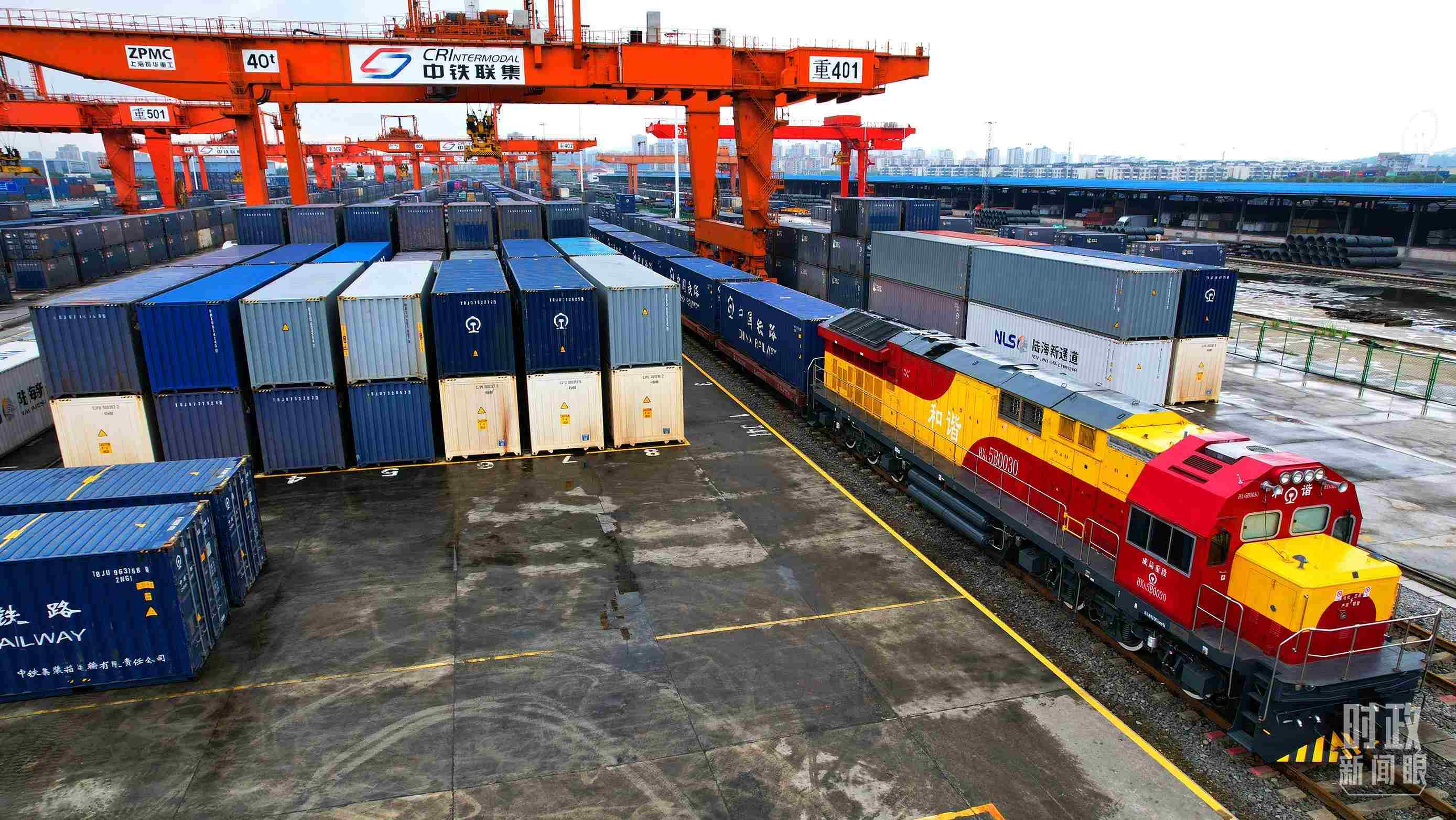 △重慶國際物流樞紐園區(qū)。（總臺記者劉雨拍攝）