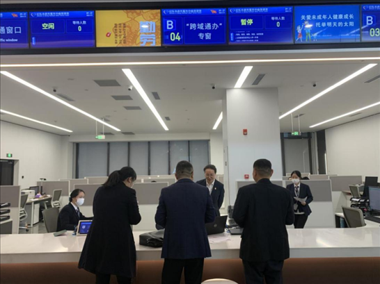 啟東市政務服務“跨域通辦”專窗。 圖片來源：江蘇南通啟東市數(shù)據(jù)局