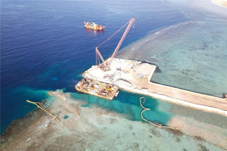 拉比格四期海水淡化項(xiàng)目取水口作業(yè)場(chǎng)景。項(xiàng)目方供圖