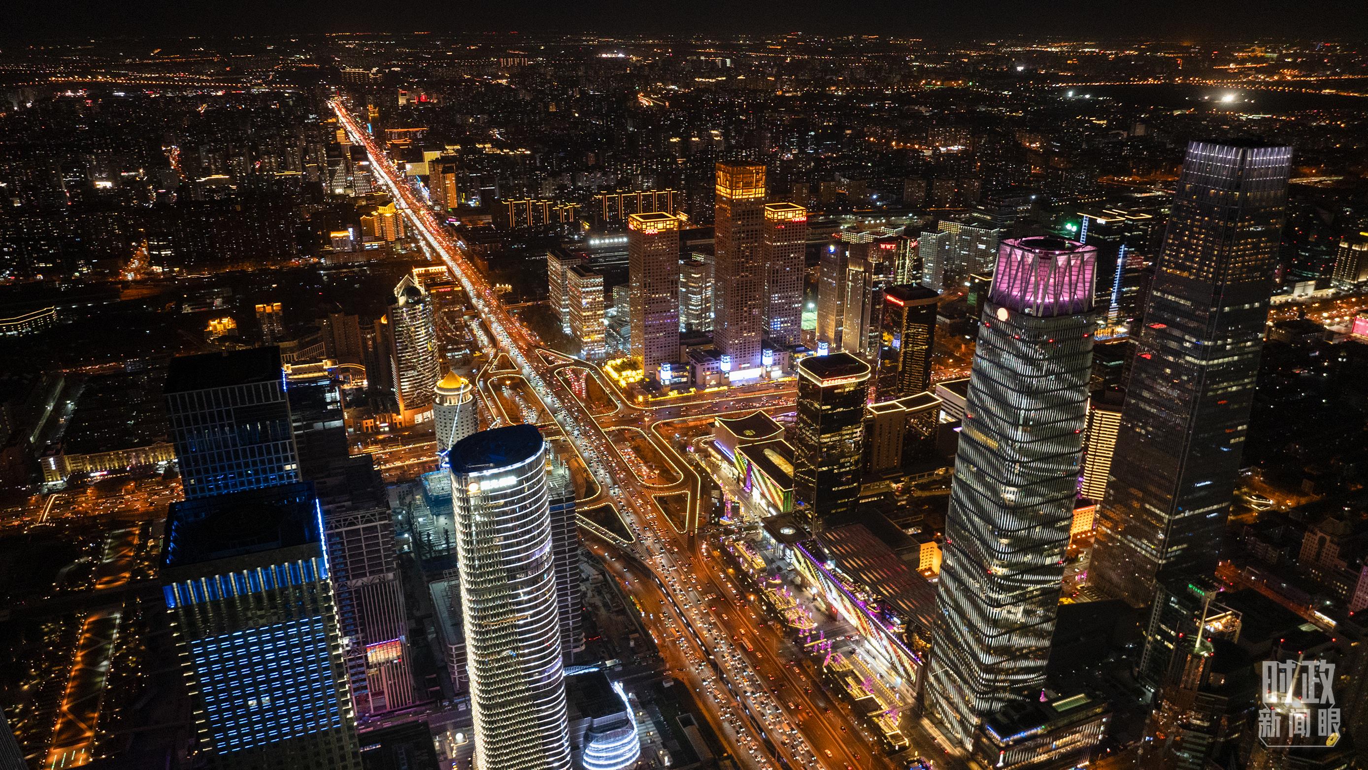 △北京CBD（中央商務(wù)區(qū)）。（總臺記者郭增浩拍攝）