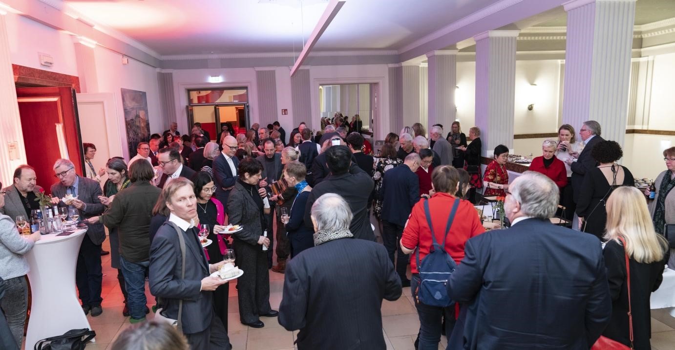 圖為新春酒會(huì)現(xiàn)場(chǎng)。紐倫堡-埃爾蘭根孔子學(xué)院供圖