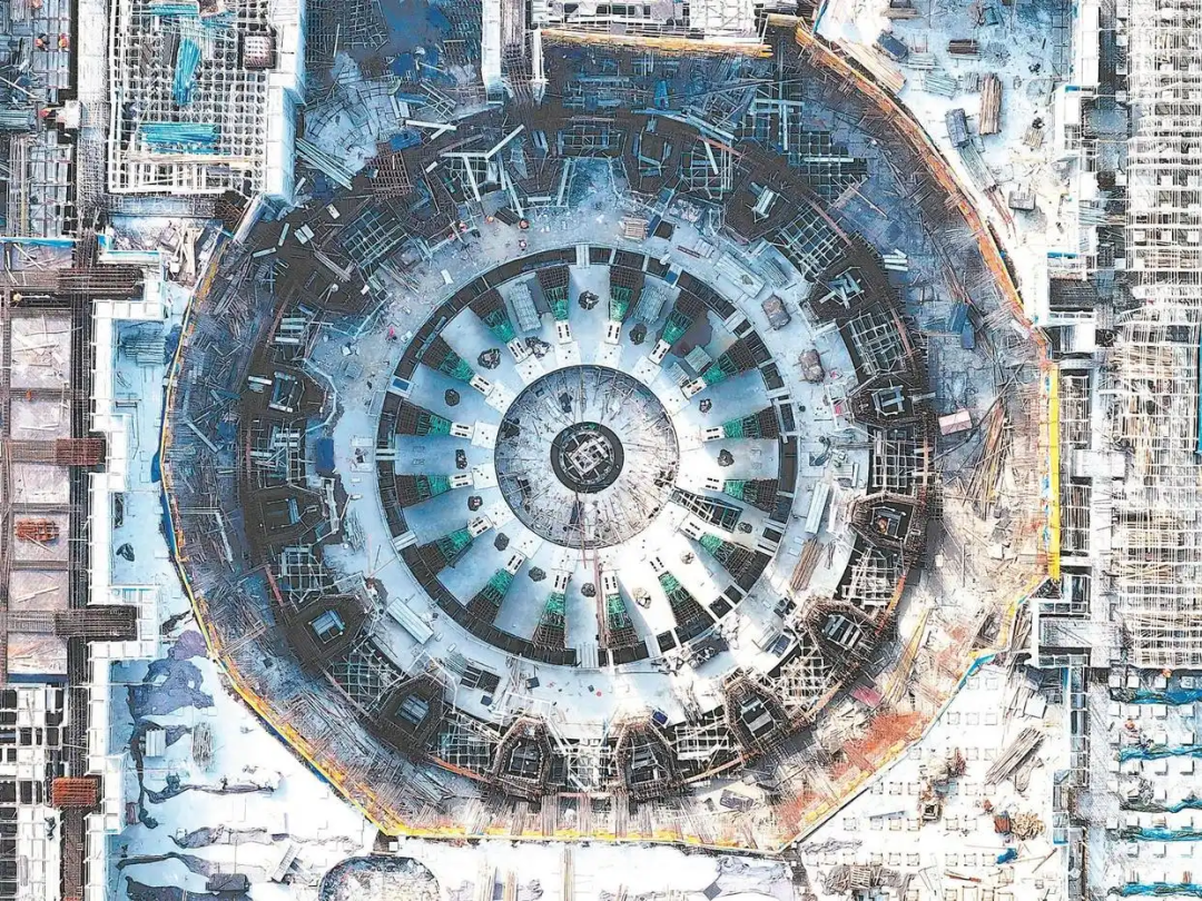 △中國(guó)科學(xué)院合肥物質(zhì)科學(xué)研究院等離子體所，緊湊型聚變能實(shí)驗(yàn)裝置（BEST）項(xiàng)目正加緊施工。