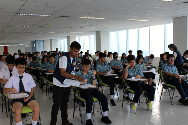 考試現(xiàn)場。印尼雅加達華文教育協(xié)調(diào)機構(gòu)供圖