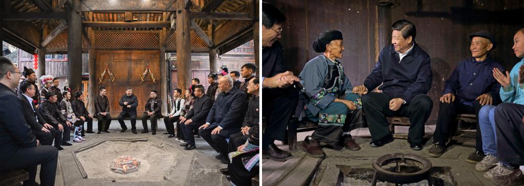 左圖由新華社記者謝環(huán)馳拍攝；右圖由新華社記者蘭紅光拍攝。