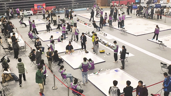 比賽現(xiàn)場。北京建筑大學(xué)供圖