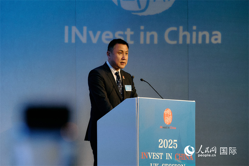 中國商務部外資司司長朱冰發(fā)表致辭。楊浩鵬攝