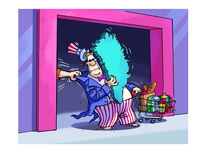 漫畫作者：馬宏亮（人民網(wǎng)版權(quán)圖片，未經(jīng)授權(quán)請(qǐng)勿轉(zhuǎn)載。）