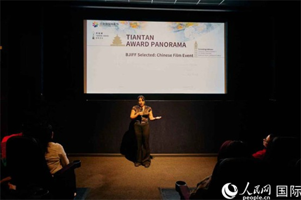 天壇映像全球巡展·倫敦站放映現(xiàn)場。楊浩鵬攝