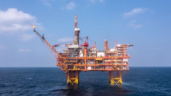 我國(guó)首個(gè)海上CCUS項(xiàng)目設(shè)施恩平15-1平臺(tái)。受訪者供圖